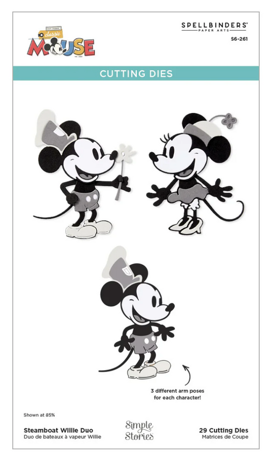 Steamboat Willie Duo Etched Dies
