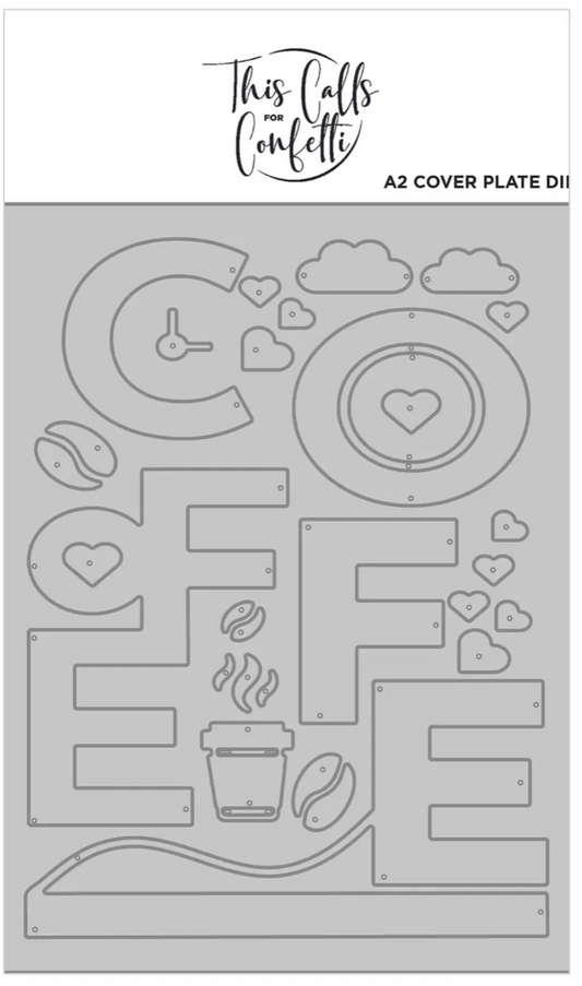 A2 Coffee Cover Plate & Stencil Bundle