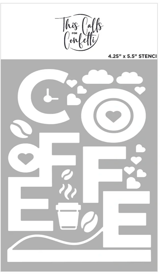 A2 Coffee Cover Plate & Stencil Bundle