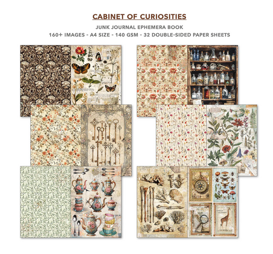 Cabinet Of Curiosities Junk Journal & Ephemera Book