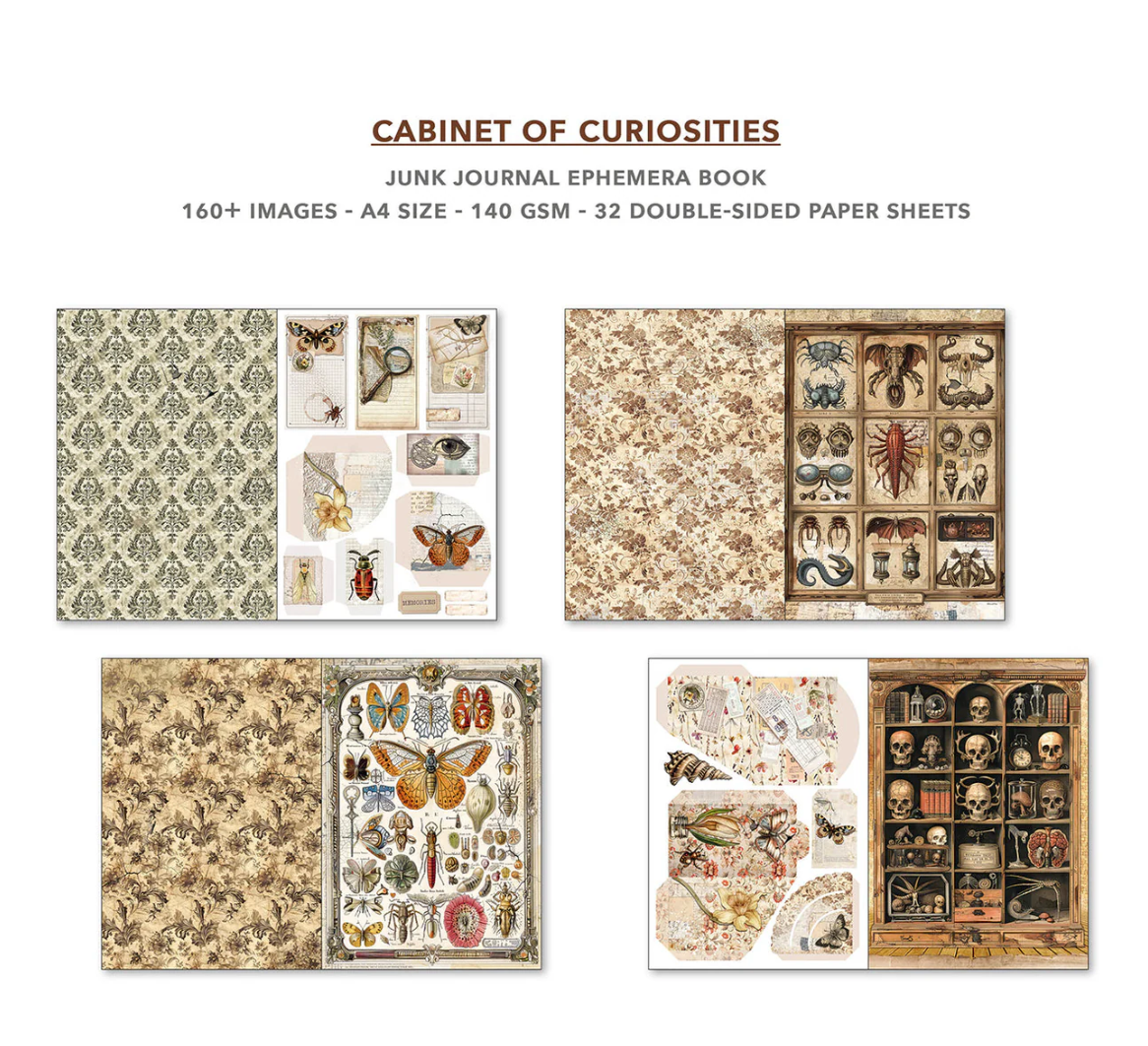 Cabinet Of Curiosities Junk Journal & Ephemera Book
