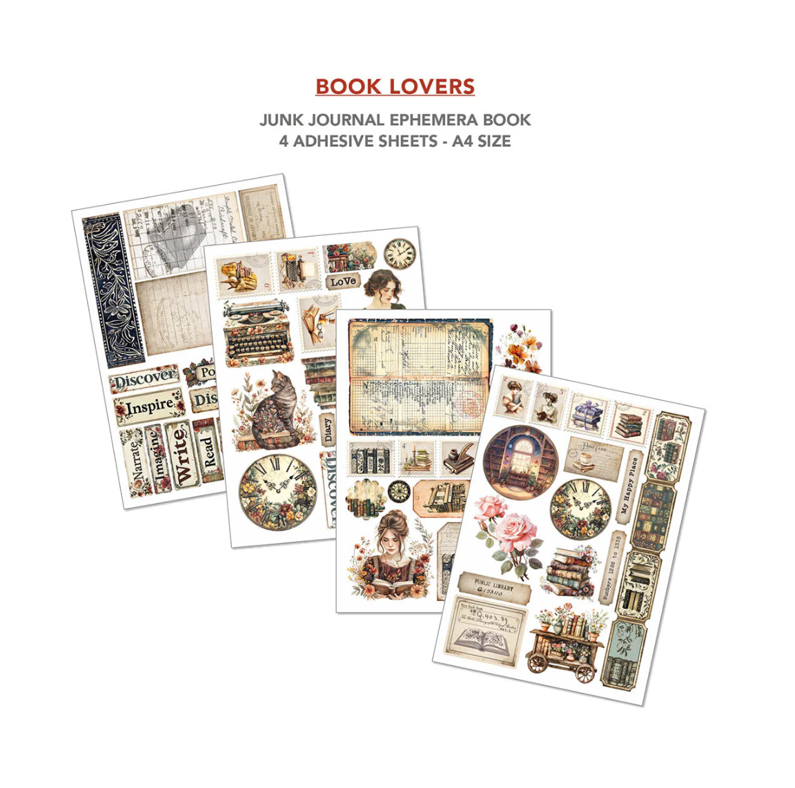 Book Lovers- Junk Journal & Ephemera Book