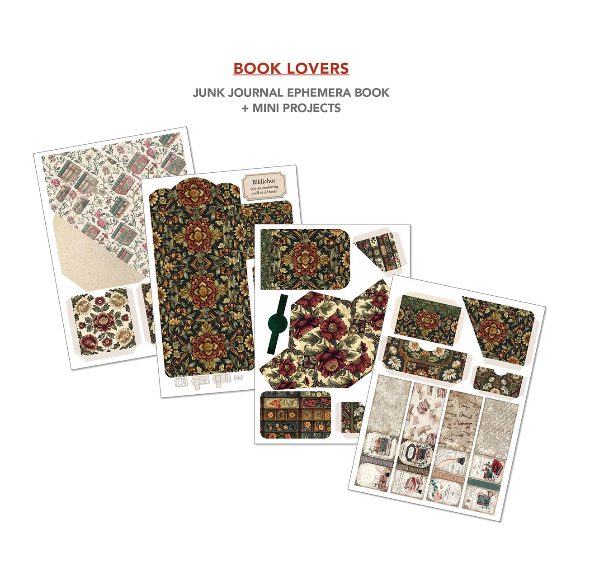 Book Lovers- Junk Journal & Ephemera Book