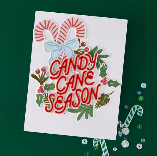 Hero Arts Candy Cane Season Etched Dies