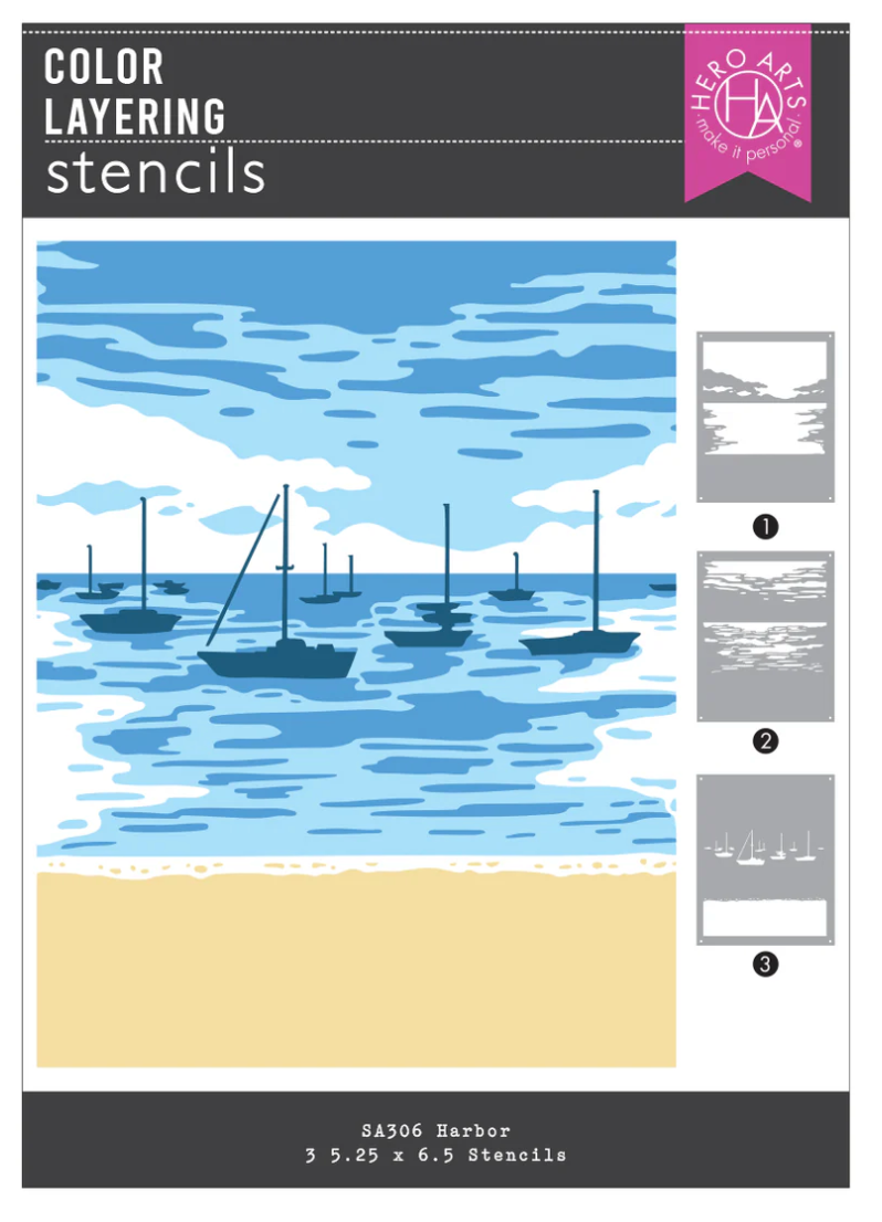 Hero Arts Color Layering Harbor Stencils