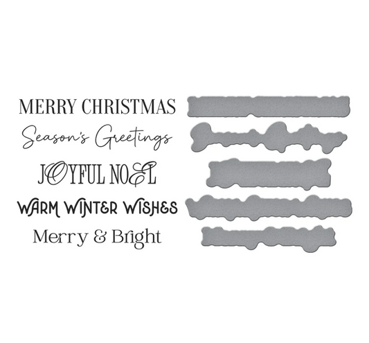 Merry Messages Plate & Die Set