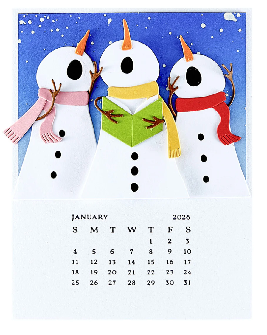 Spellbinders DIY 2026 Calendar BetterPress Plate