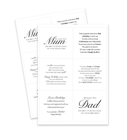 Family & Friends Peelables, 72 Stickers