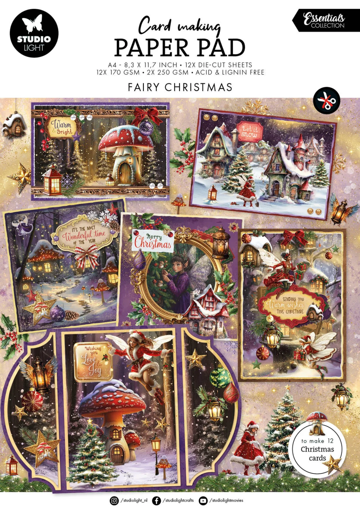SL Card Making Pad Fairy Christmas Essentials