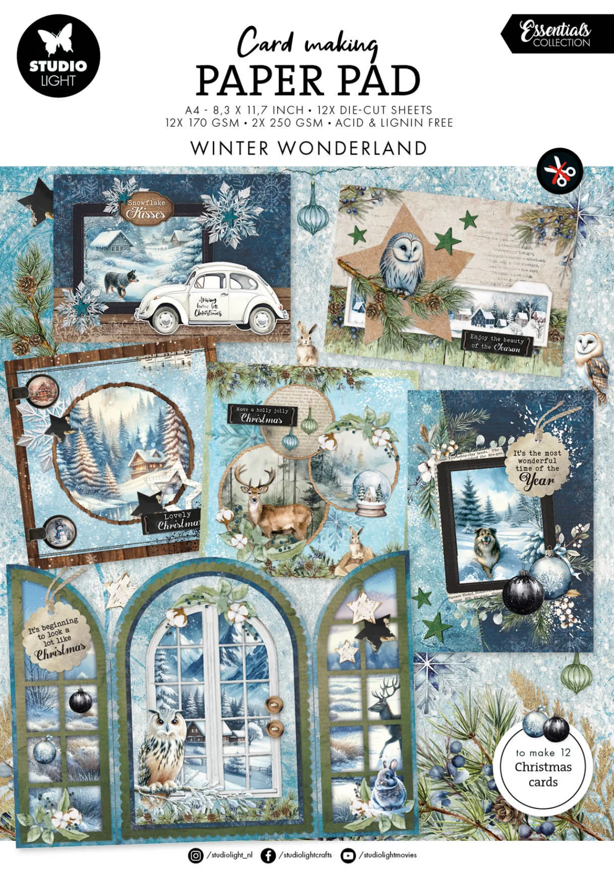SL Card Making Pad Winter Wonderland Essentials