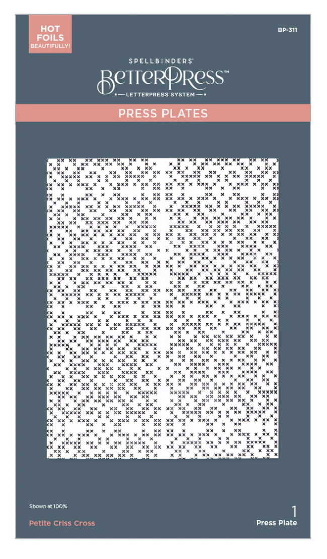 Petite Criss Cross Press Plate
