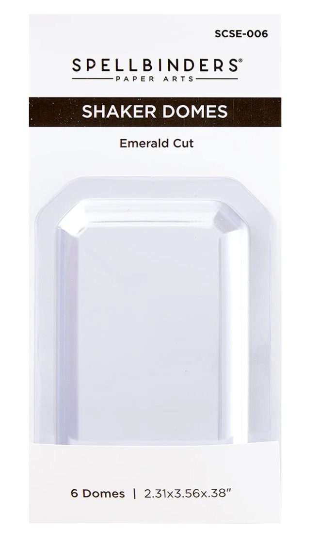 Spellbinders Emerald Cut Shaker Dome - 6 Pack