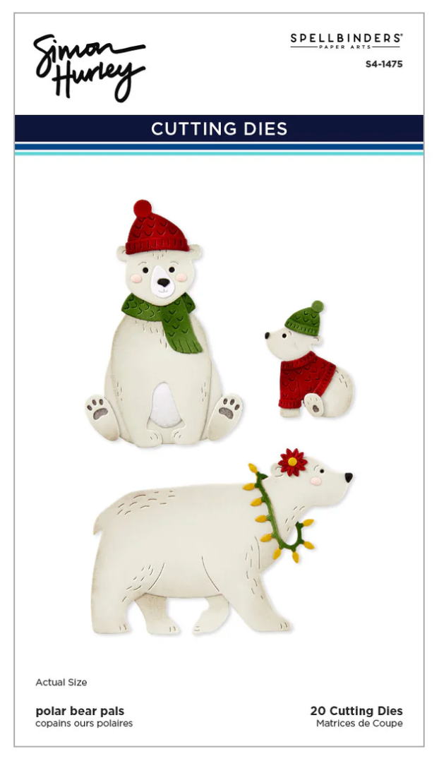 Spellbinders Polar Bear Pals Etched Dies