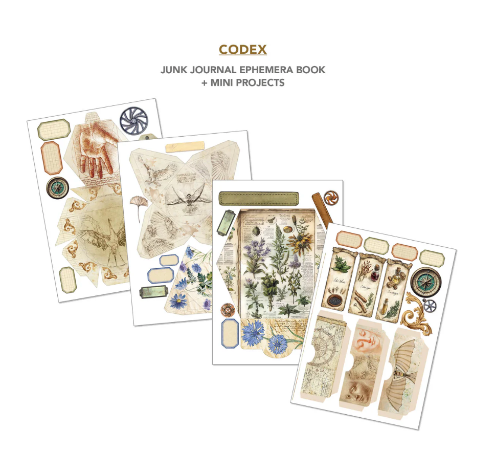 Codex Junk Journal & Ephemera Book A4 32/Pkg