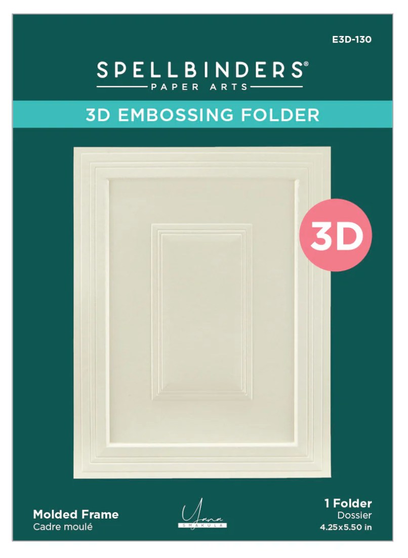 Spellbinders Molded Frame 3D Embossing Folder
