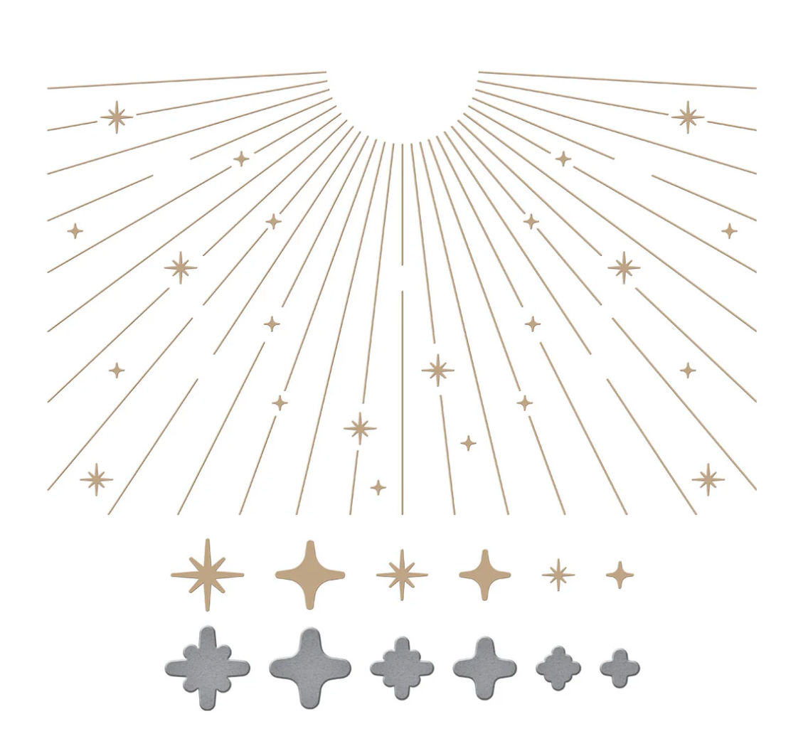 Sparkle Background Glimmer Hot Foil Plate & Die Set
