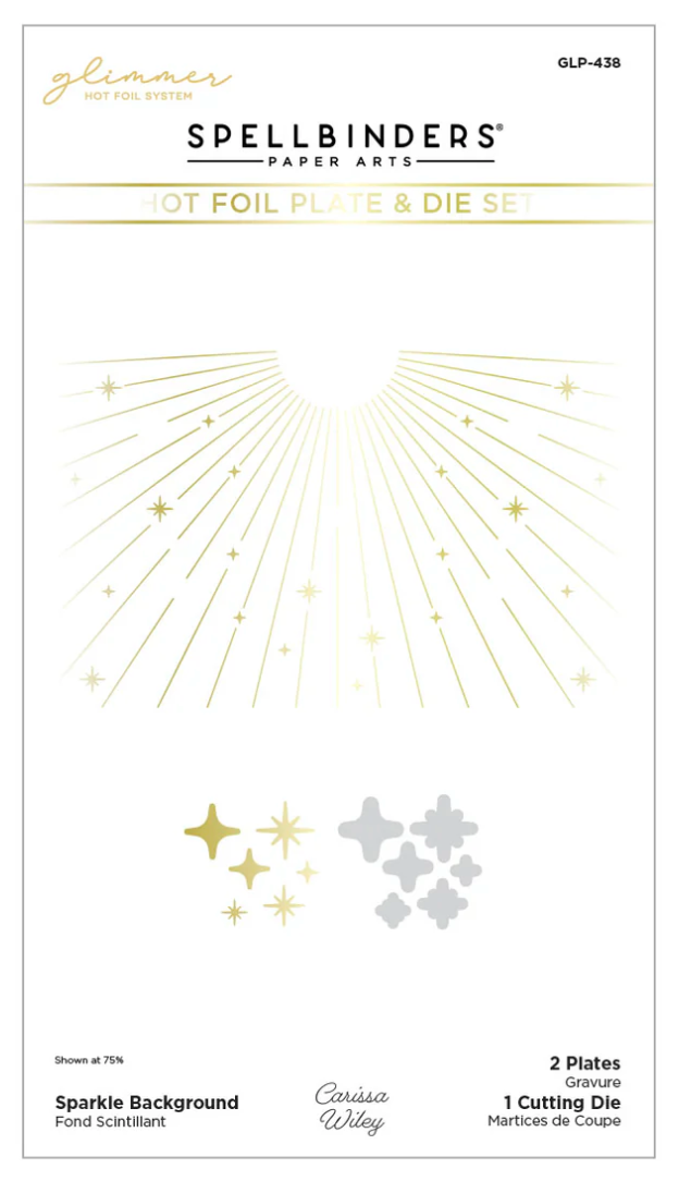 Sparkle Background Glimmer Hot Foil Plate & Die Set