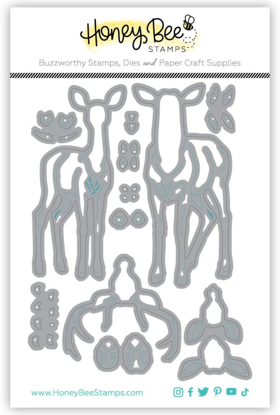 Honey Bee Stamps Lovely Layers: Deer - Honey Cuts