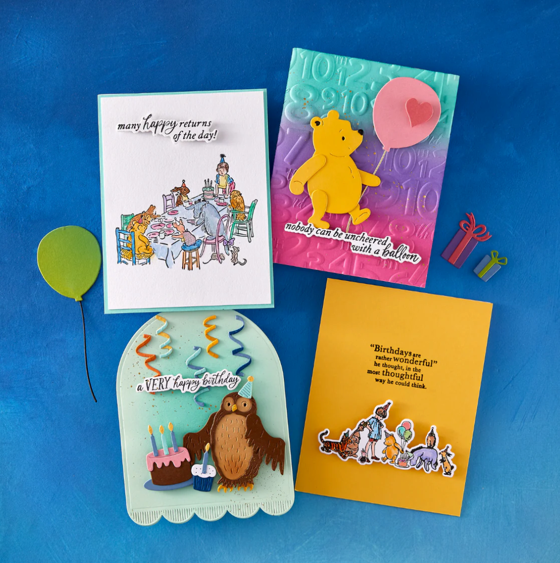 Spellbinders & Simple Stories Make a Wish! Clear Stamps & Dies Bundle