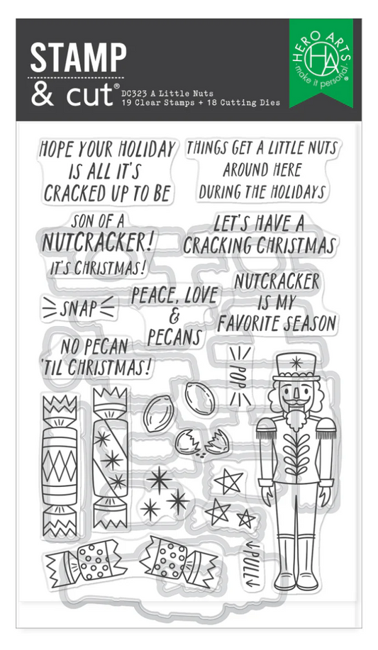 Hero Arts A Little Nuts Stamp & Cut Set