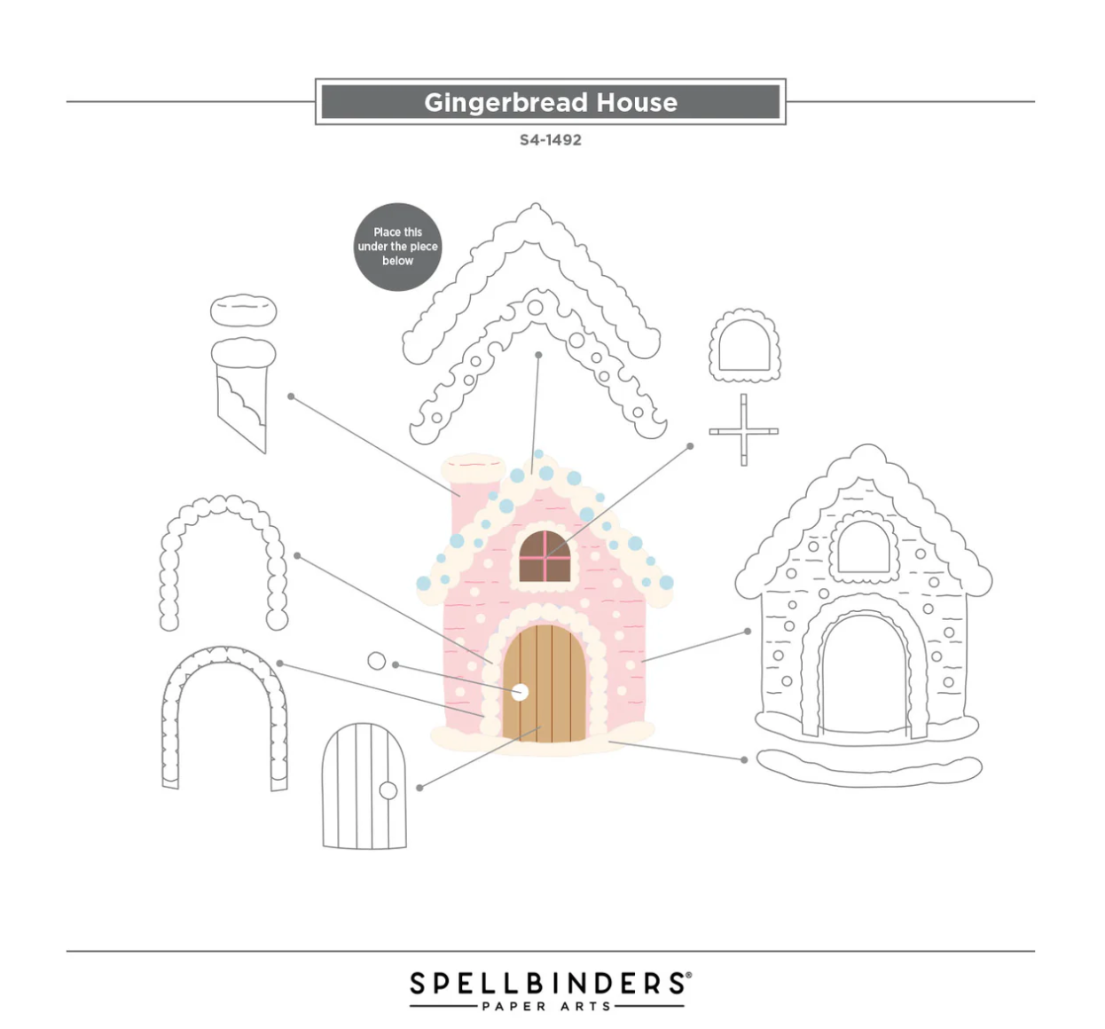 Spellbinders Gingerbread House Etched Dies