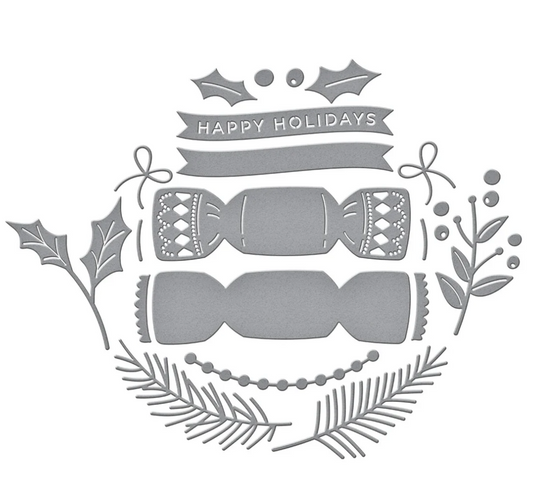 Spellbinders Christmas Cracker Etched Dies