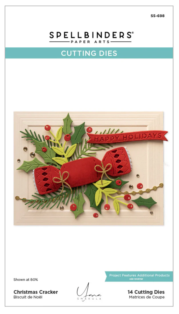 Spellbinders Christmas Cracker Etched Dies
