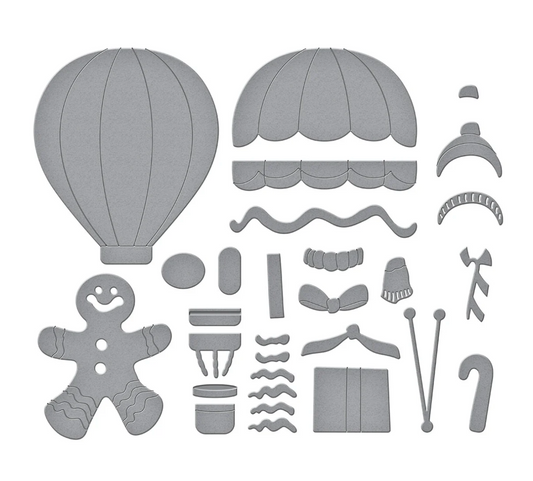 Spellbinders Gingerbread Delivery Etched Dies