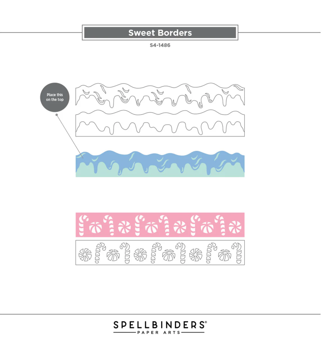 Spellbinders Sweet Borders Etched Dies