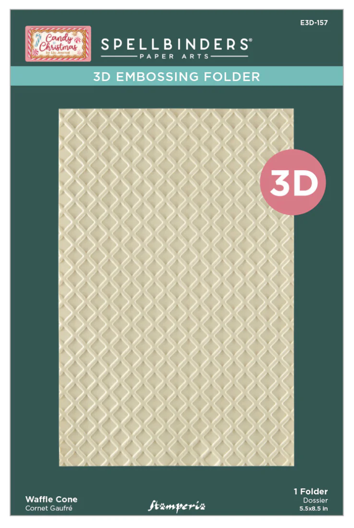 Spellbinders Waffle Cone 3D Embossing Folder