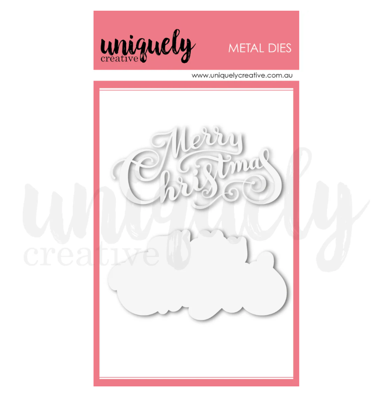 Uniquely Creative Merry Christmas Script Die