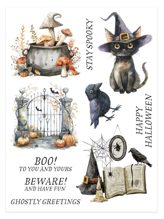 Spellbinders Stay Spooky Rub-On Sheets