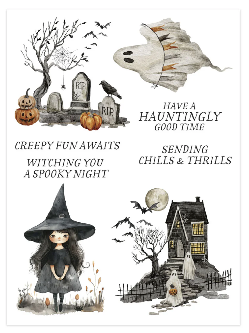 Spellbinders Stay Spooky Rub-On Sheets