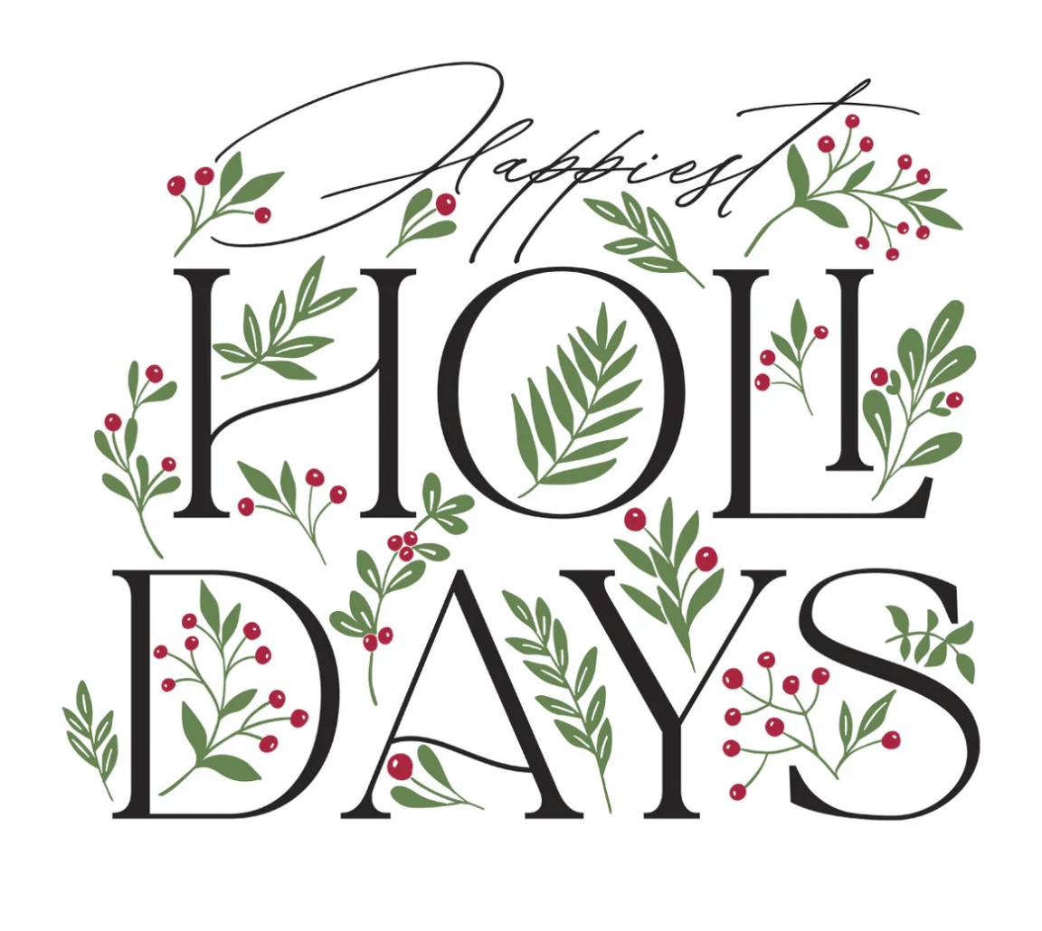 Spellbinders Happiest Holidays Registration Press Plate Set