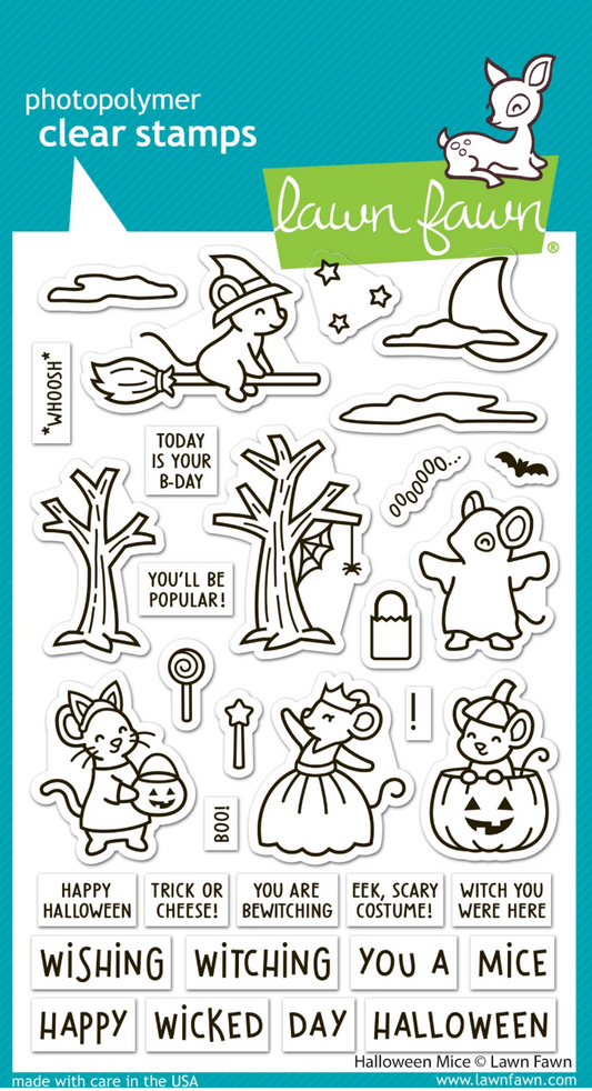 Lawn Fawn Halloween Mice Bundle