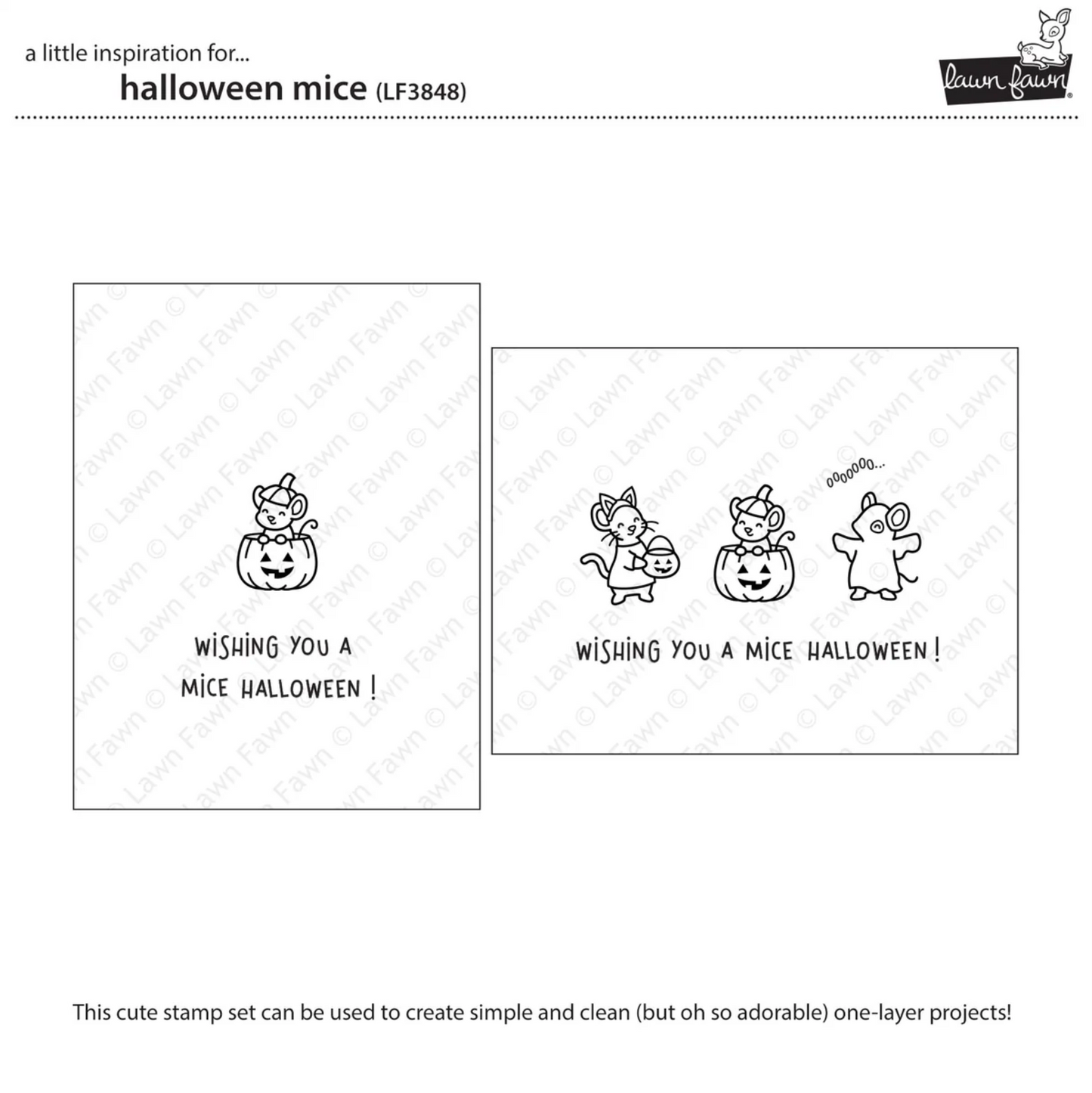Lawn Fawn Halloween Mice Bundle