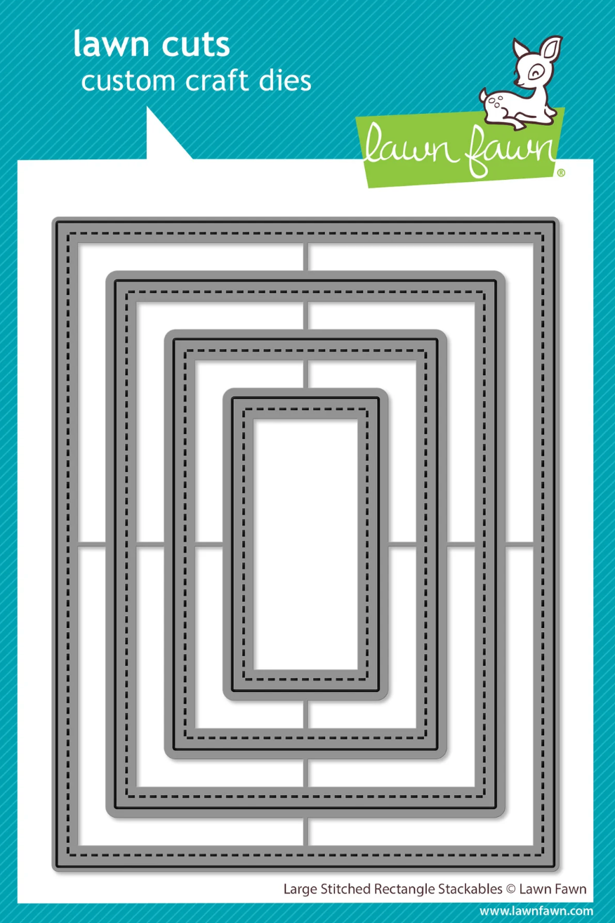 Lawn Fawn Large Stitched Rectangle Stackables