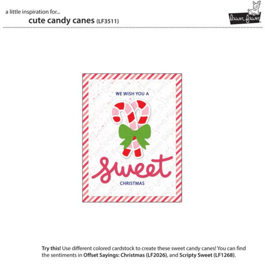 Lawn Fawn Cute Candy Canes
