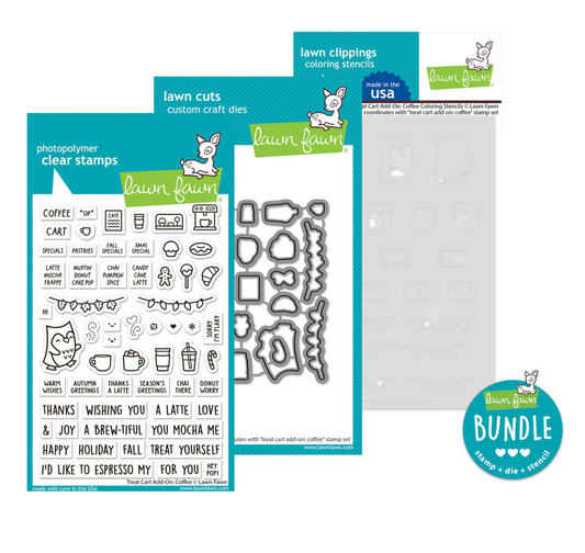 Lawn Fawn Treat Cart Add-On Coffee