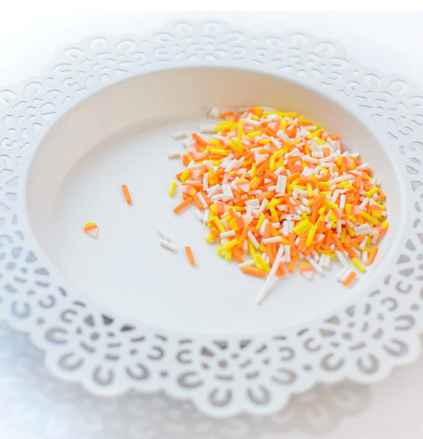 Pretty Pink Posh Candy Corn Clay Confetti