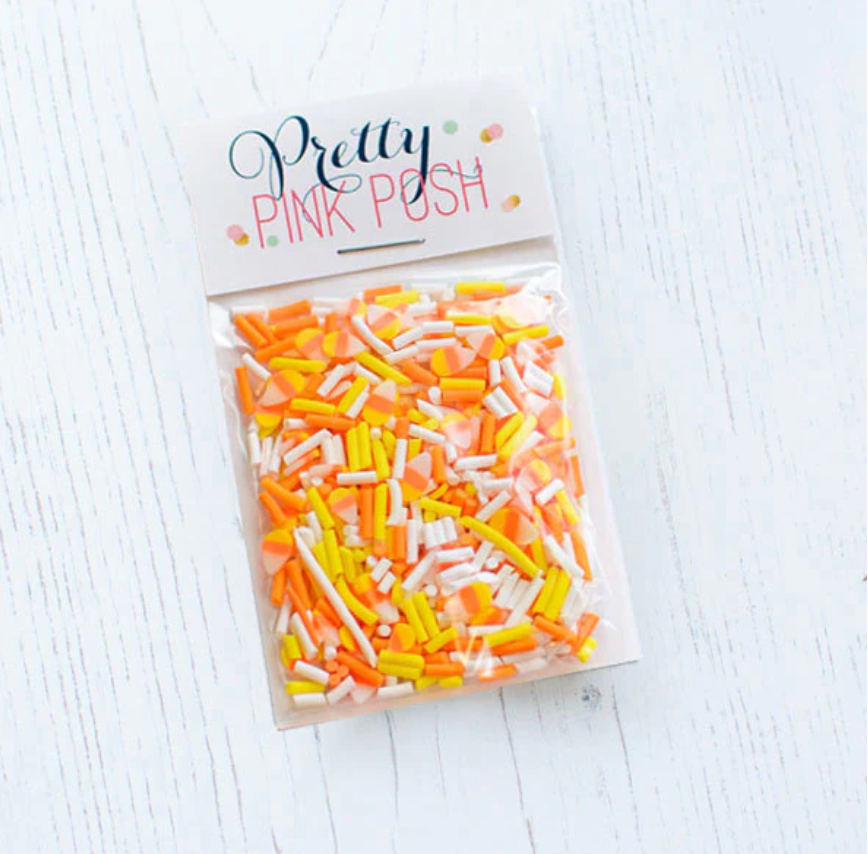 Pretty Pink Posh Candy Corn Clay Confetti