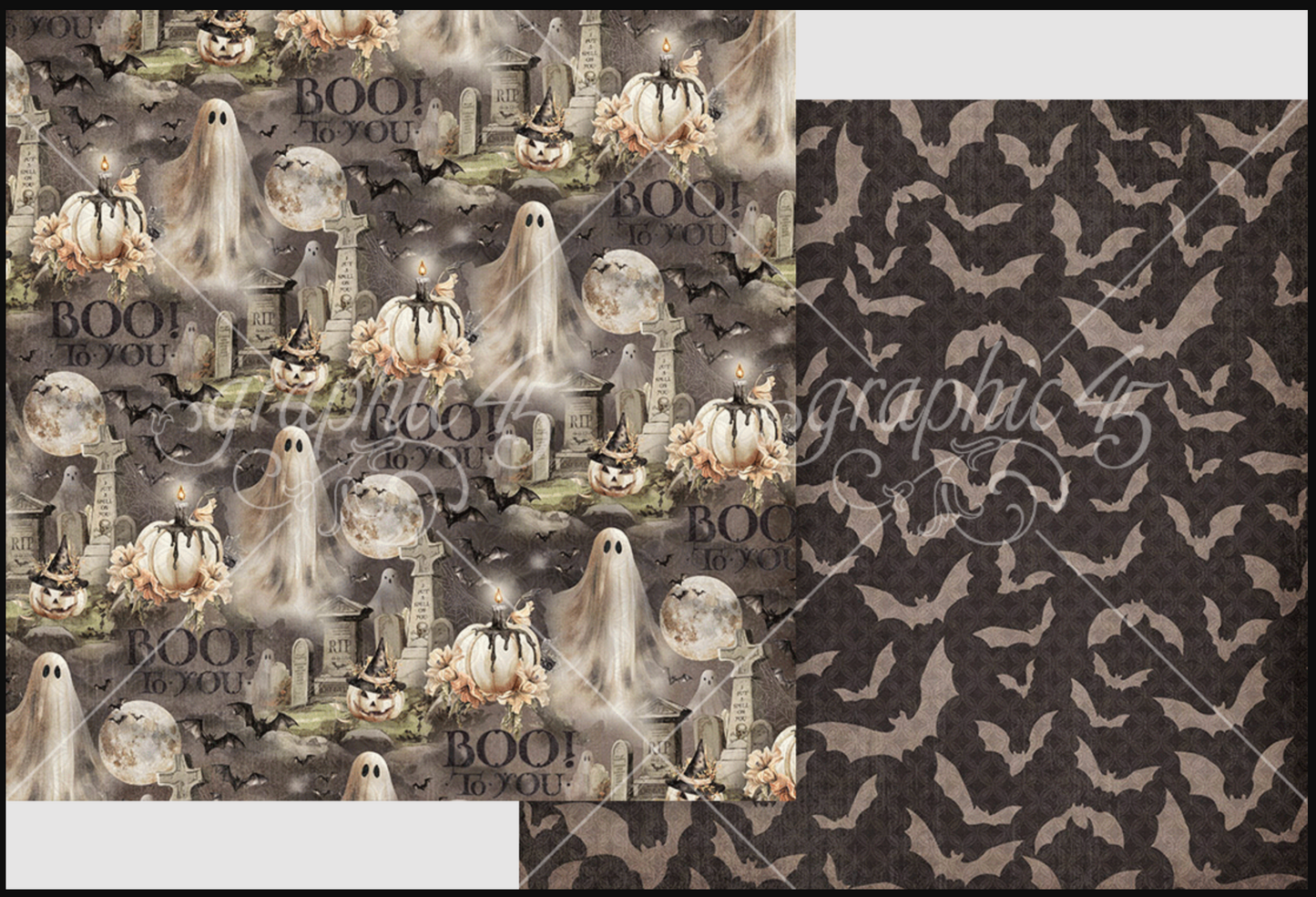 Graphic 45 Ghostly Greetings 12×12 Collection Pack
