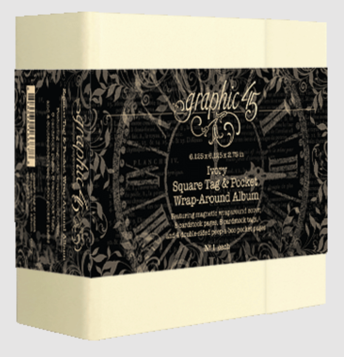 Graphic 45 Square Tag & Pocket Wrap-Around Album