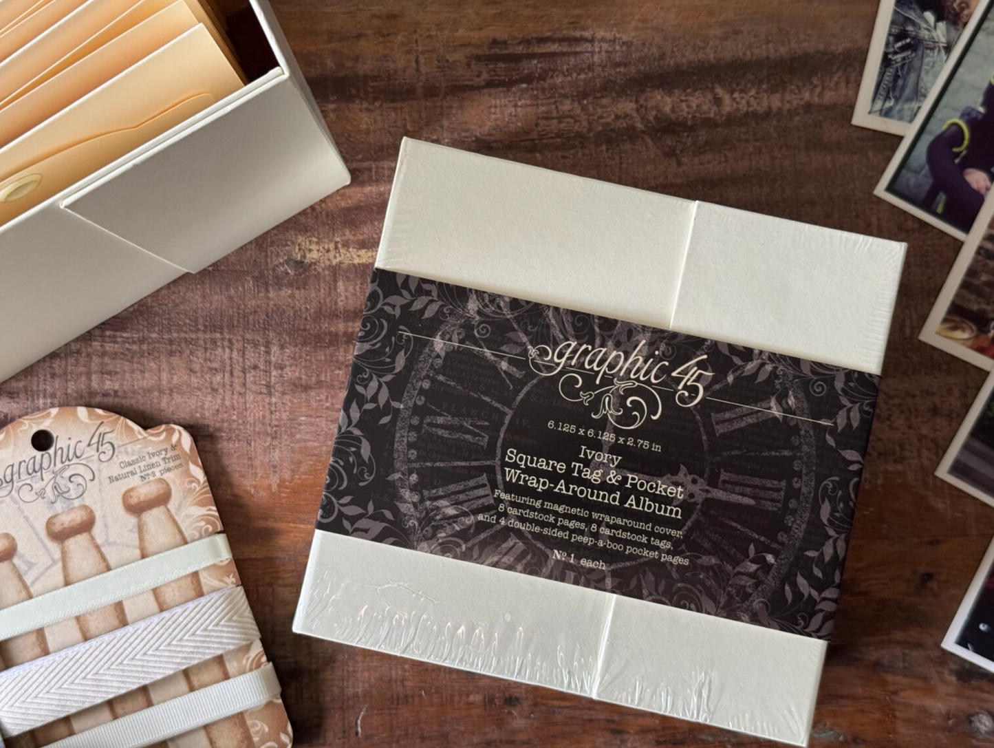 Graphic 45 Square Tag & Pocket Wrap-Around Album