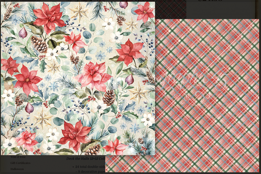 Graphic 45 Deck the Halls 12×12 Collection Bundle