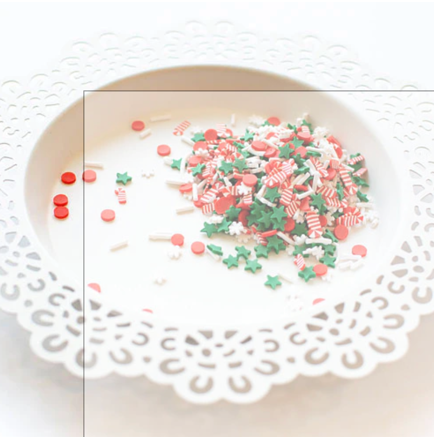 Candy Cane Lane Clay Confetti