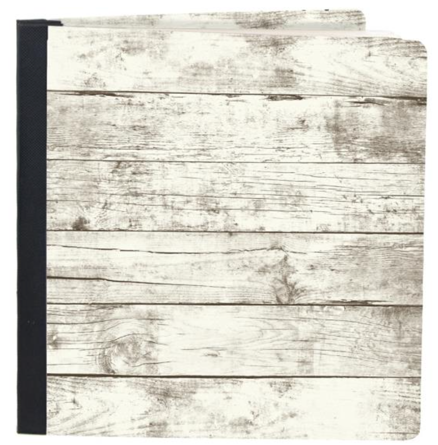Simple Stories Whitewashed Wood Sn@p! Flipbook 6"X8"