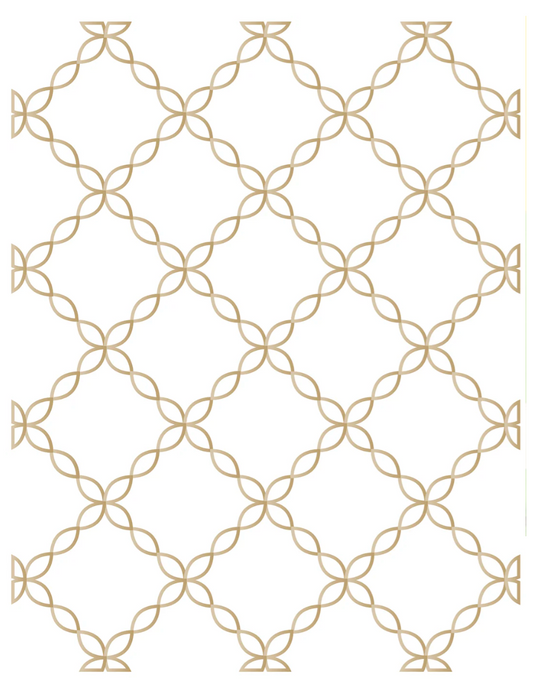 LDRS Chain Link Lattice Background Impress-ion Press + Foil Plate
