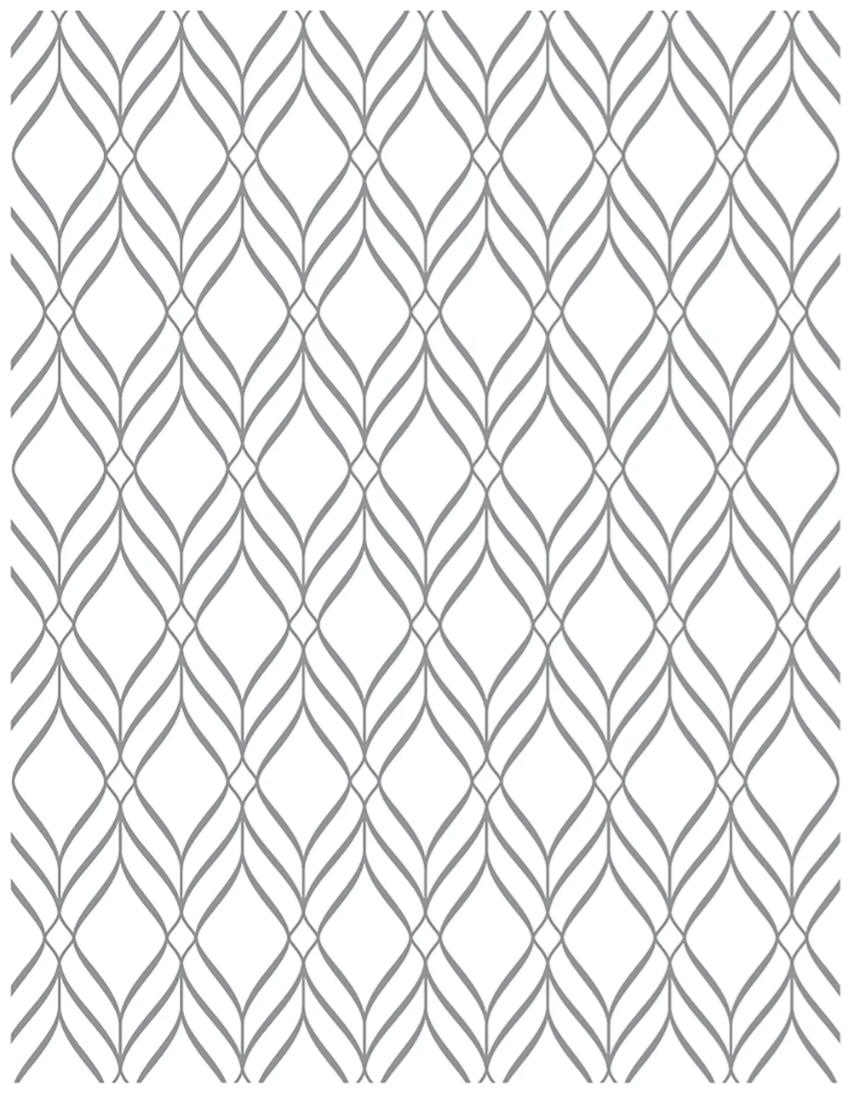 LDRS Braided Waves Background Impress-ion Press + Foil Plate