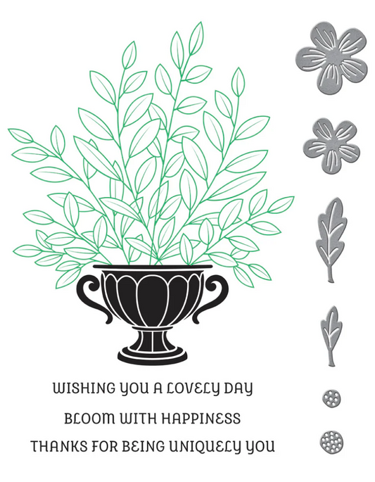 Spellbinders Uniquely You PressPlate & Stencil Bundle